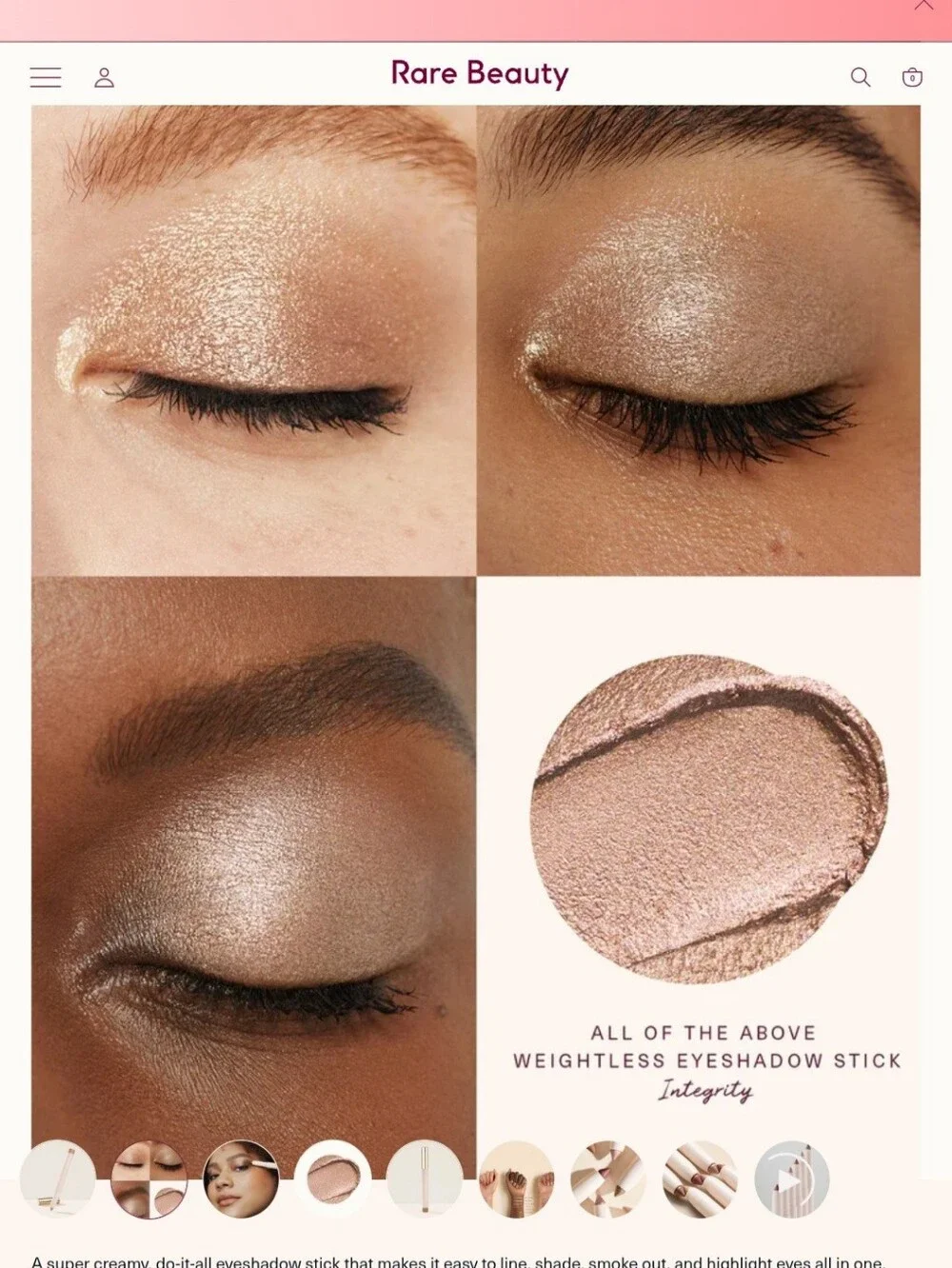 Rare Beauty All of the Above Weightless Eyeshadow Stick